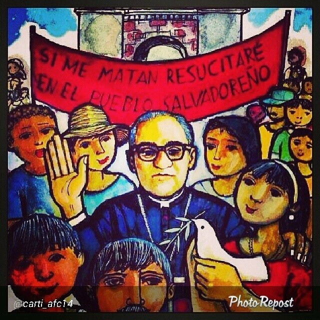 By @carti_afc14 ""If they kill me, I shall rise again with the Salvadoran people" Archbishop Oscar Romero #elsalvador#oscarromero#myhero#truth#repression#voiceofthepeople#salvagram#monsenorromero#fmln" via @PhotoRepost_app