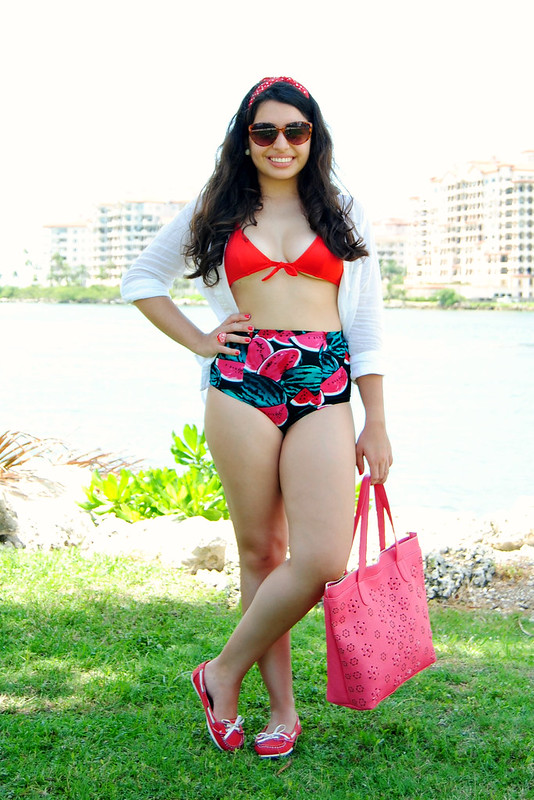 American Apparel watermelon bathing suit