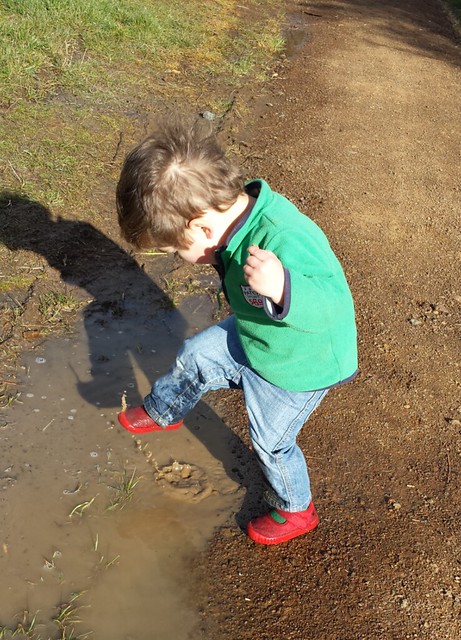 Muddy puddles!