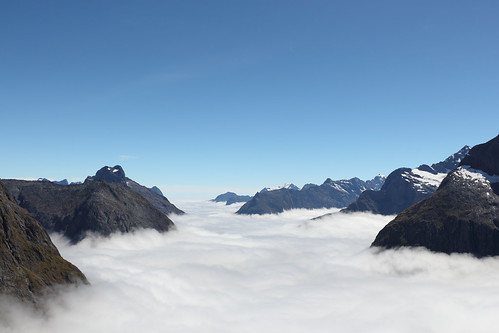 morning newzealand cloud valley inversion gertrude saddle fiordland gertrudesaddle