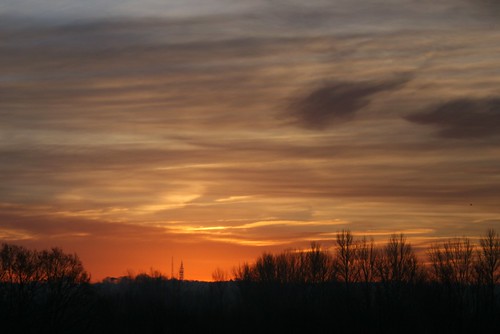 winter sky cloud silhouette sunrise mast