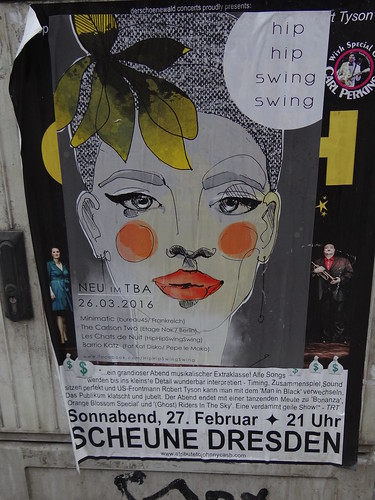Plakat hip hip swing swing der Scheune in Dresden keine Graffiti 00039