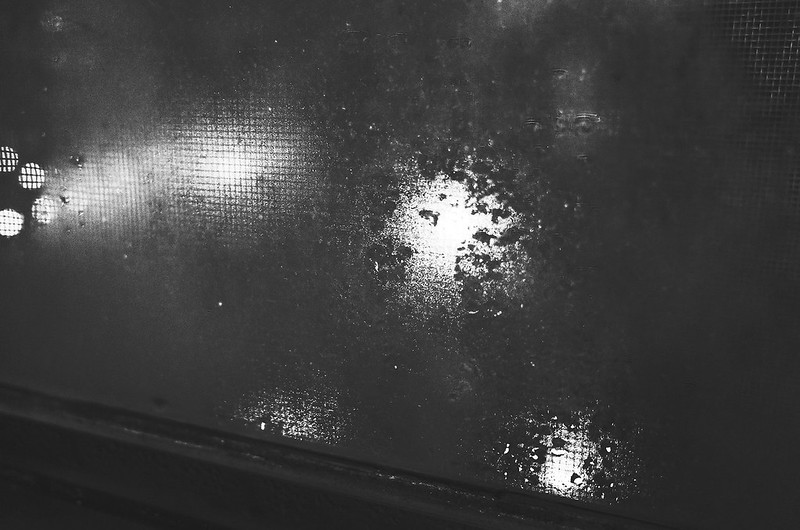 心象攝影-黑白,潮濕,窗