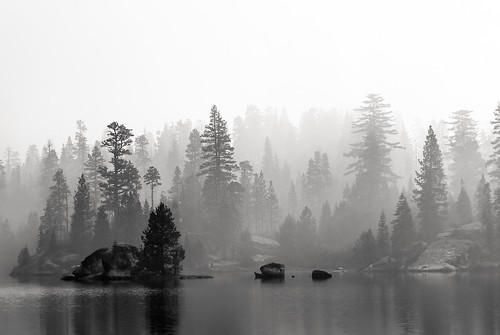 blackandwhite bw lake fog forest landscape smoke rimfire happythanksgiving gerlecreek 2013