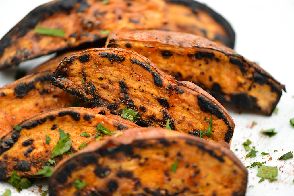 Grilled Sweet Potato Wedges
