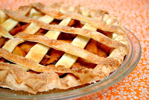 Peach Almond Lattice Pie