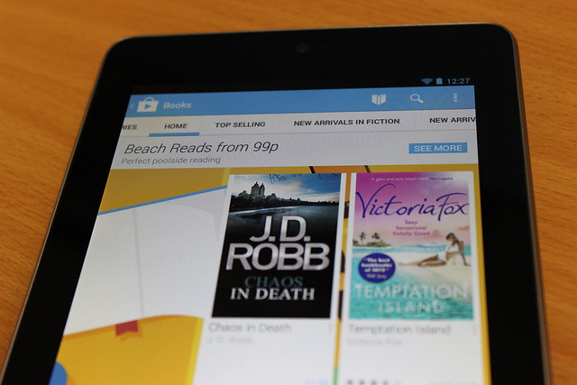 Google Play Books on a Nexus 7