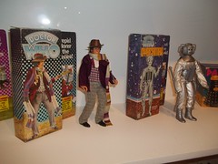 Fourth Doctor doll and Cyberman with a nose