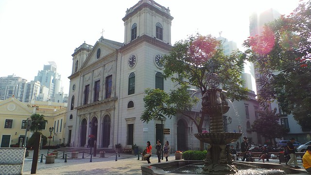 wishing on fountains and churches at Macau