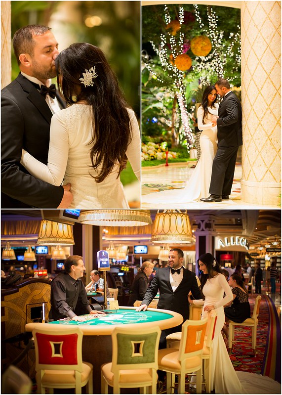 wedding at the Wynn Las Vegas, Casino wedding, chic Vegas wedding