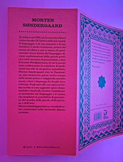 A Vinci, [...], di Morten Søndergaard. Del Vecchio edizioni 2013. Art direction, cover, logo: IFIX. Risvolto della quarta di copertina, quarta di copertina. (part.), 2