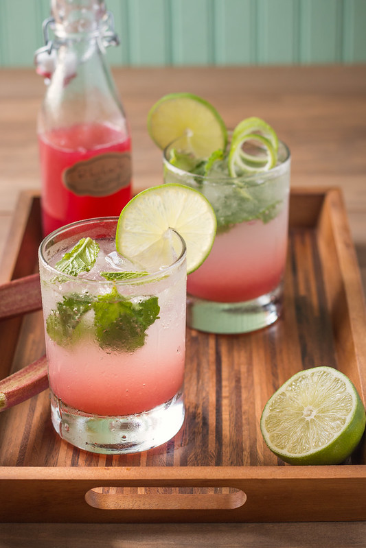 Rhubarb Basil and Mint Mojitos | Will Cook For Friends