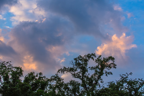 trees sunset clouds northcarolina smokies smokeymountains