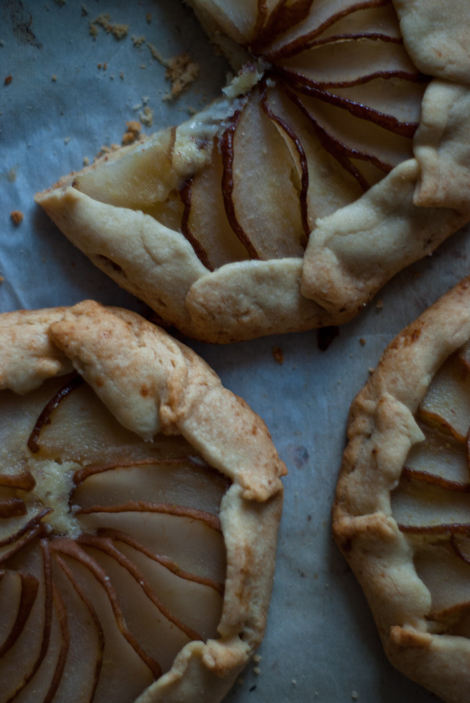 Brandied Pear Galettes with Almond Cream Filling