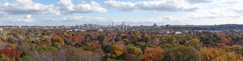 panorama skyline brighton cityscape unitedstates massachusetts prudentialcenter bostonskyline 2013