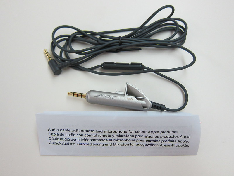 Bose QC15 - Inline Remote & Microphone Cable