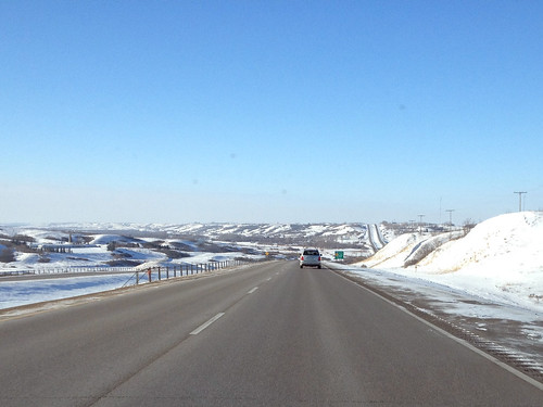winter snow canada highway saskatchewan 2013