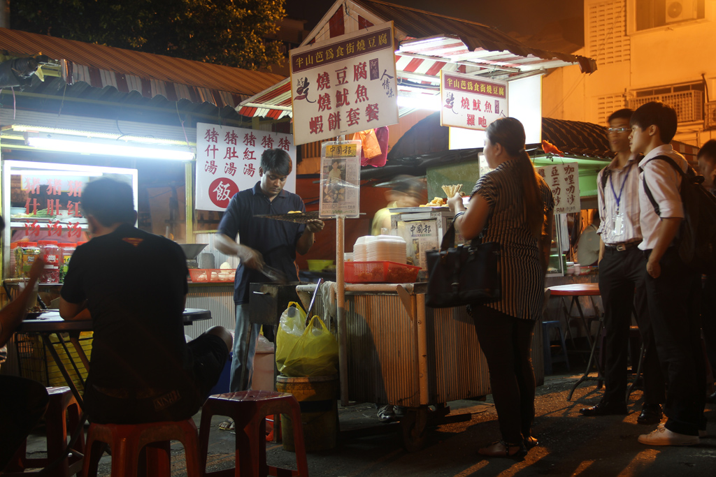 Street food street in KL