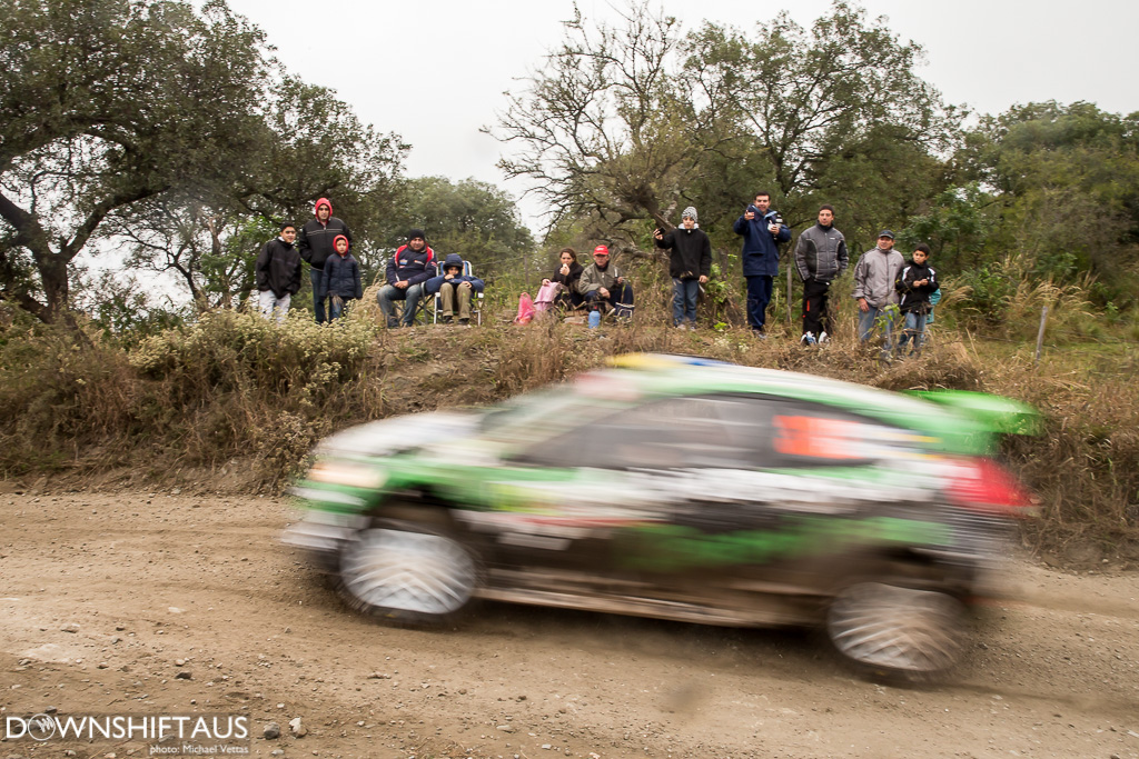 WRC fans line the stage during Heat 2 of Rally Argentina on stages south of Cordoba.