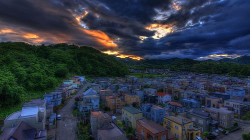 sunset sky sapporo hokkaido cannon hdr magiclantern eos60d saikachi n43cd nakanosawa view！