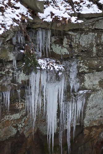 winter ice forest waterfall woods pennsylvania icicles
