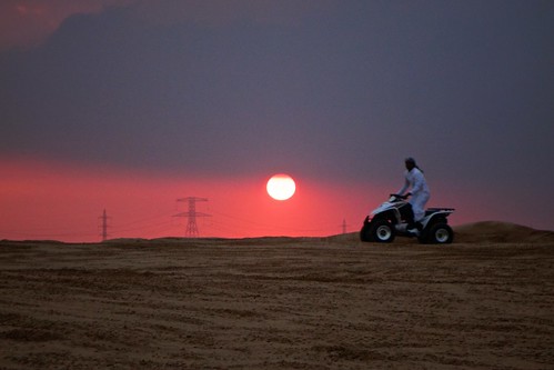 sunset dubai desert uae