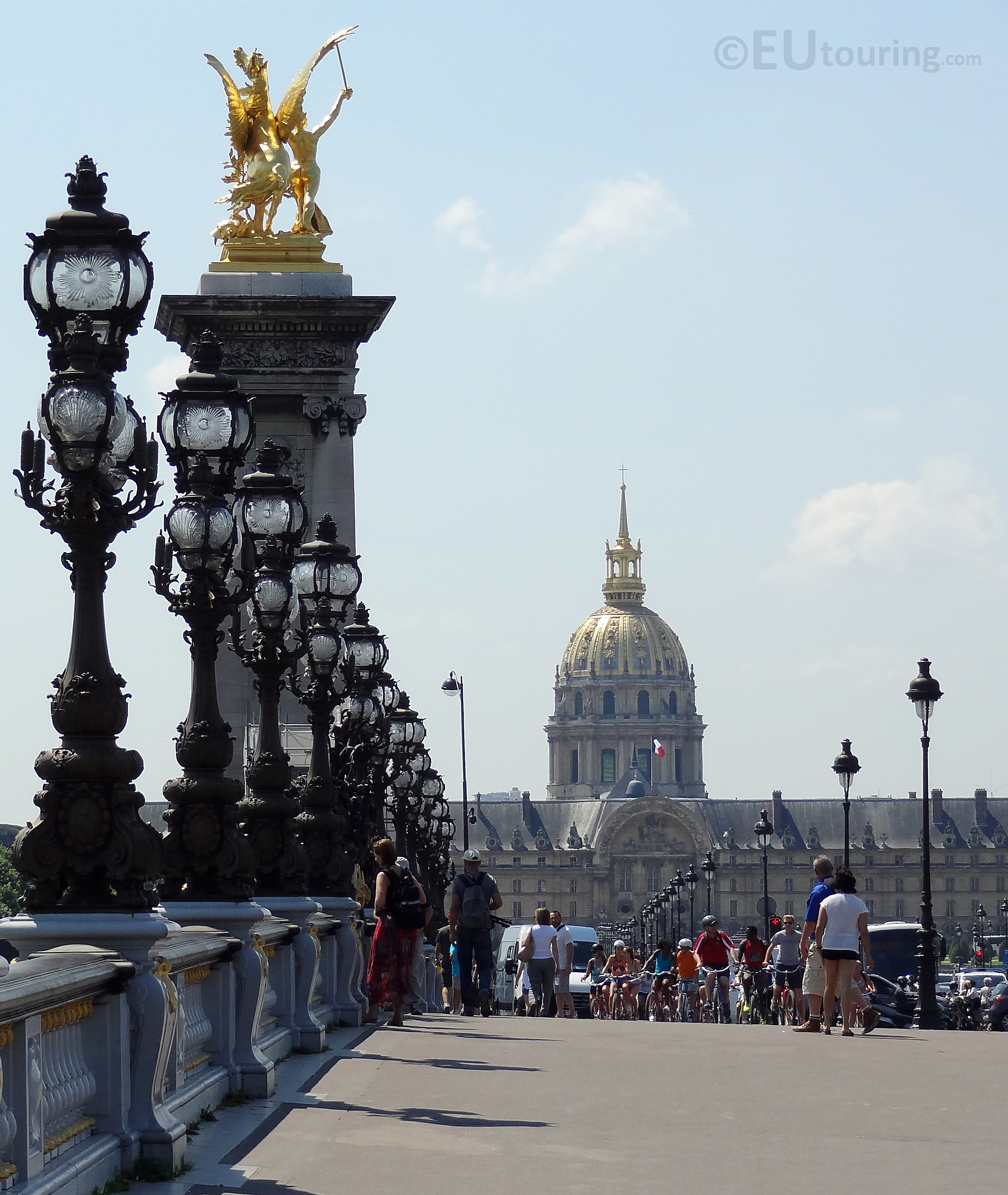 View down the Pont Alexandre III