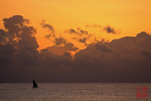 africa sunset tanzania boat sailing daressalaam tropicalbeach kigamboni sunrisebeachresort
