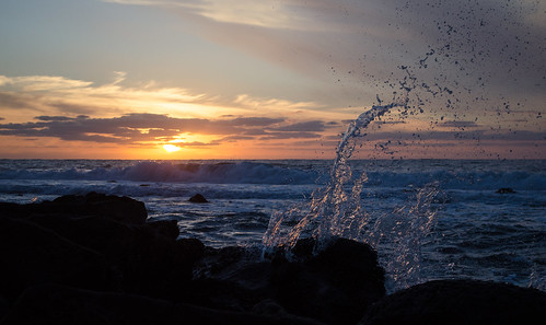 california sunset black beach san diego