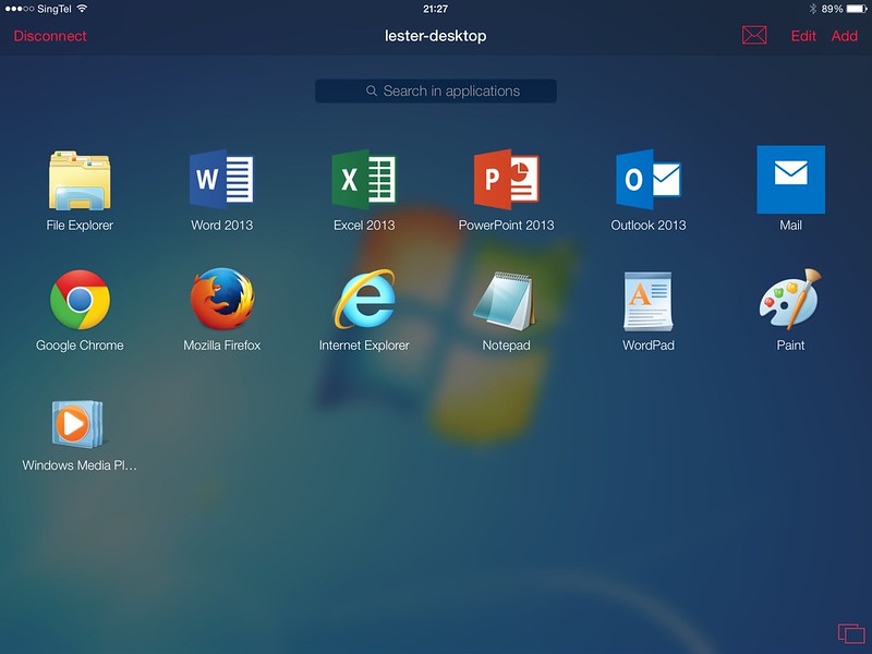 Parallels Access for iPad - App Launcher