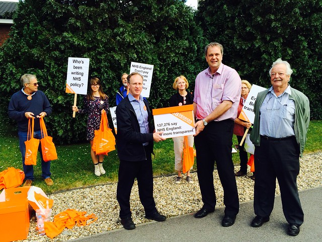 NHS England petition hand-ins in Basingstoke