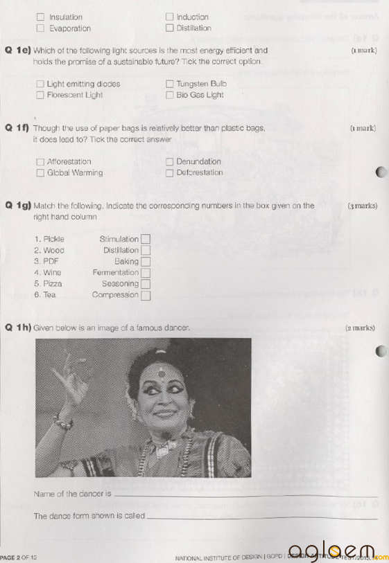 NID GDPD 2013 Question Paper