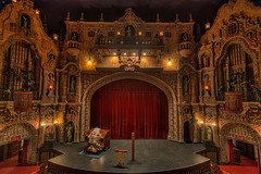 Tampa Theater Stage with Organist