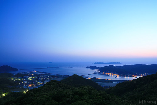 longexposure panorama japan night observation 夜景 kumamoto amakusa 熊本 ushibuka 天草 展望 牛深 遠見山