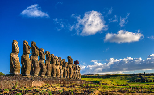 chile blue light sky cloud nature easter landscape geotagged island golden long solitude loneliness afternoon looking pentax outdoor statues sigma serene lonely outlook moai easterisland coordinates hdr position lat k5 shunshine isladepascua photomatix regióndevalparaíso 2013 osterinsel sigma1770 traumlicht traumlichtfabrik