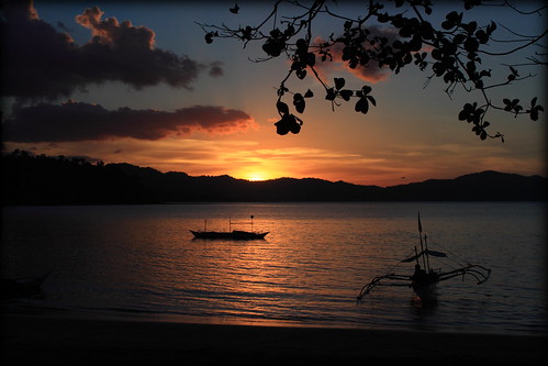 sunset port boat philippines barton palawan закат филиппины палаван