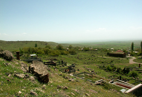 2006 armenia kosh cemeteryortomb landscape nature village aragatsotn