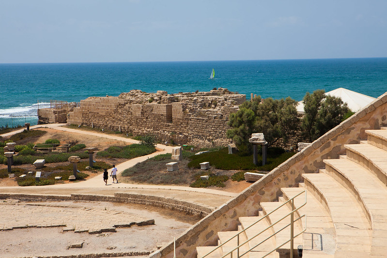 Caesarea amphitheater _ sea_Dana Friedlander_ IMOT
