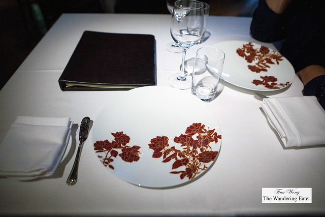 Place setting and the wine list