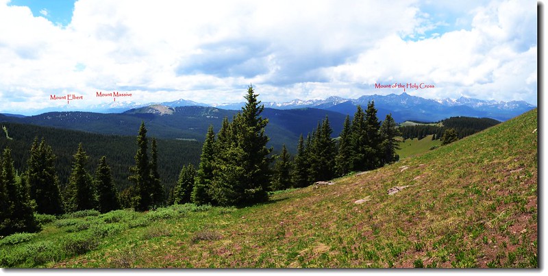 Elk Range as viewed from Shrine Mountain 1