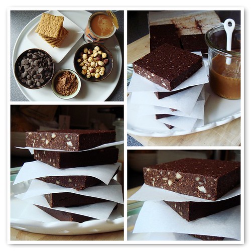 No-Bake Triple Chocolate Brownies