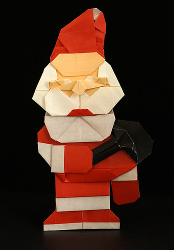 Origami Papá Noel (Carlos González Santamaría AKA Halle)