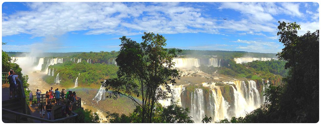 iguazu falls brazil panorama