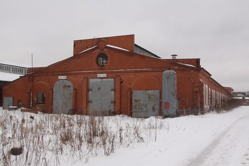 Another abandoned railway workshop building