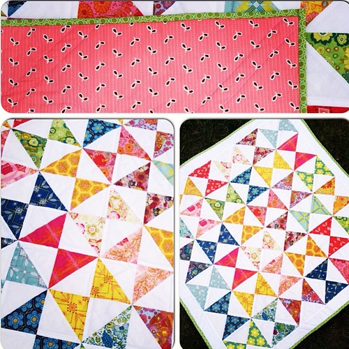 New AMH voile baby quilt completed for my @etsy shop!