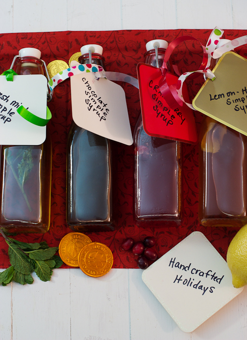 Homemade Flavored Simple Syrups #handcraftedholidays