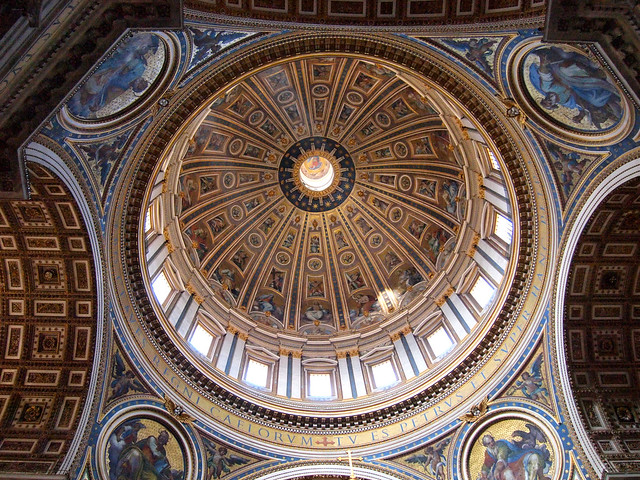 The dome of St. Peter's Basilica, The Vatican