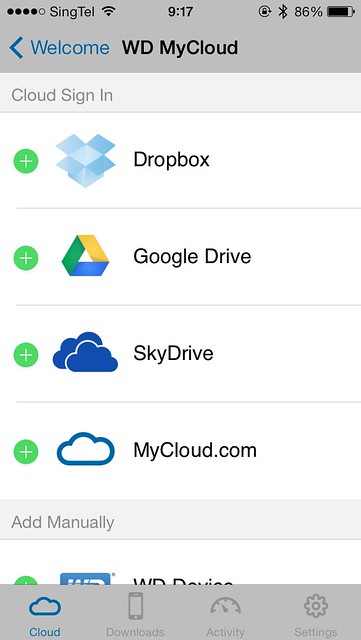 WD My Cloud iOS App - Cloud Services