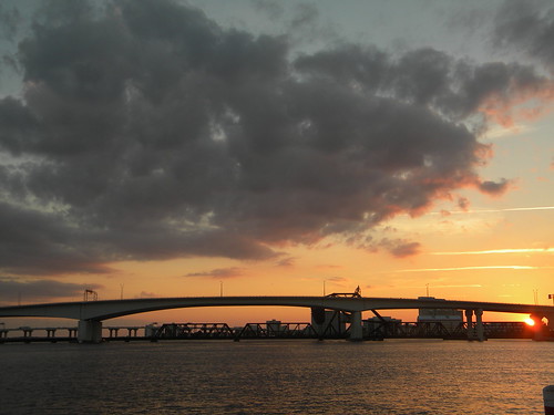 florida bridges sunsets transportation rivers