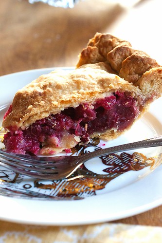 Fresh Cranberry Pie with Marzipan | The Domestic Front